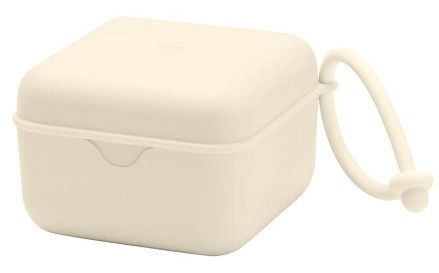 Bibs Pacifier Box 2w1, etui do smoczków i pojemnik do sterylizacji smoczków, ivory, 1 sztuka