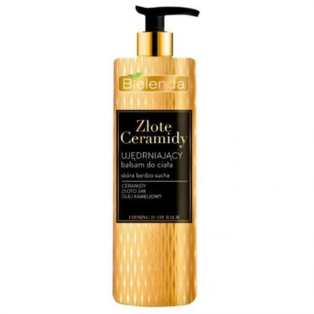 Bielenda Złote Ceramidy, ujędrniający balsam do ciała, skóra bardzo sucha, 400ml