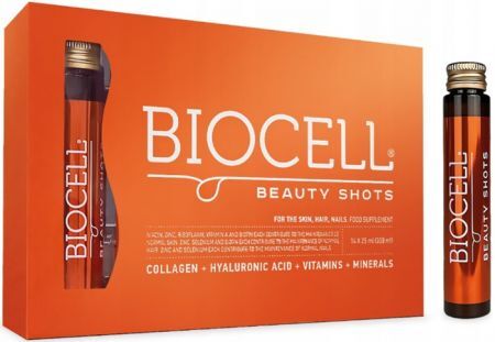 Biocell Beauty Shots, płyn, 14 fiolek po 25ml