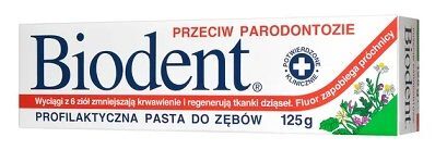Biodent, pasta do zębów przeciw parodontozie, 125g