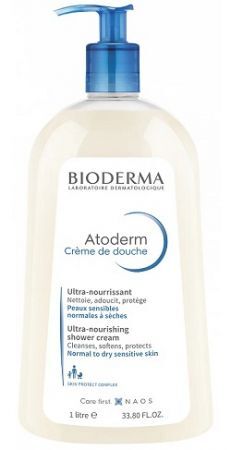 Bioderma Atoderm Creme douche, kremowy żel pod prysznic, skóra sucha i normalna, 1000ml
