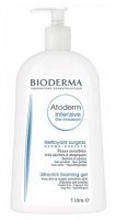 Bioderma Atoderm Intensive Gel moussant, żel oczyszczający i natłuszczający do skóry atopowej, 1000ml