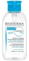 Bioderma Hydrabio H2O, płyn micelarny do oczyszczania twarzy i demakijażu, skóra odwodniona, 500ml