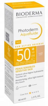 Bioderma Photoderm Aquafluide, ultralekki fluid SPF 50+ do skóry normalnej, odcień jasny, 40ml