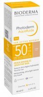 Bioderma Photoderm Aquafluide, ultralekki fluid SPF 50+ do skóry normalnej, odcień jasny, 40ml