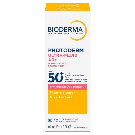 Bioderma Photoderm Ultra-Fluid AR+, fluid SPF 50+ dla skóry reaktywnej, podatnej na zaczerwienienia, 40ml