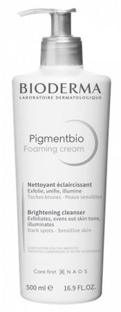 Bioderma Pigmentbio Foaming Cream, kremowy żel oczyszczająco-złuszczający, 500ml