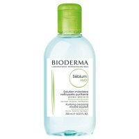 Bioderma Sebium H2O, płyn micelarny do oczyszczania twarzy i demakijażu, skóra tłusta i miesza, dozownik, 250ml