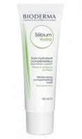 Bioderma Sebium Hydra, krem nawilżający do skóry tłustej, ze skłonnością do trądziku, 40ml