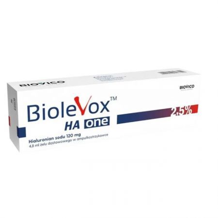Biolevox HA One 2,5%, żel do wstrzykiwań, 1 ampułkostrzykawka