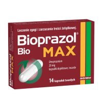 Bioprazol Bio Max 20mg, 14 kapsułek