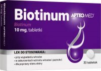 Biotinum 10mg, Apteo Med, 30 tabletek