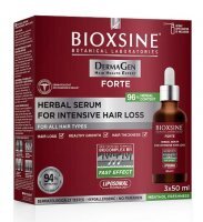 Bioxsine DermaGen Forte, serum przeciw silnemu wypadaniu włosów, 3x50ml