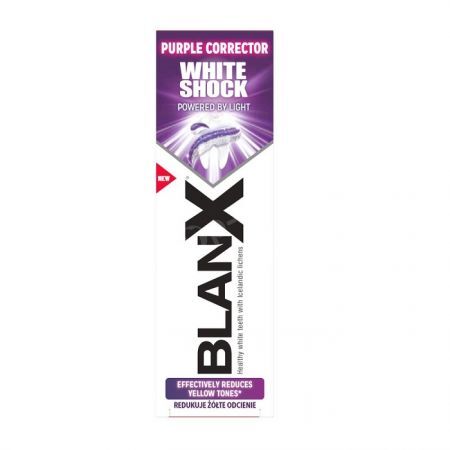 BlanX White Shock Purple Corrector, wybielająca pasta do zębów, 75ml