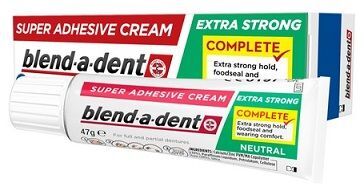 Blend-a-dent Neutral, klej do protez, Extra Strong, 47g