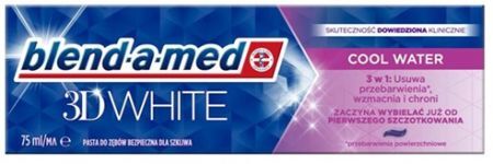 Blend-a-med 3D White, Cool Water, pasta do zębów, wybielająca, 75ml