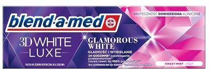 Blend-a-med 3D White Lux, Glamorous White, pasta do zębów, wybielająca, 75ml