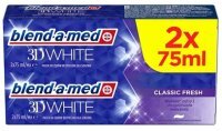 Blend-a-med 3D White, pasta do zębów, Classic Fresh, 2x75ml