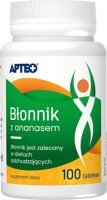 Błonnik z ananasem, APTEO, 100 tabletek