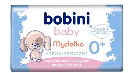 Bobini Baby, mydełko hypoalergiczne w kostce, od urodzenia, 90g