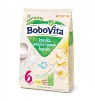 BoboVita, kaszka mleczno-ryżowa, banan, po 6 miesiącu, 230g