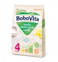 BoboVita, kaszka mleczno-ryżowa, wanilia, bez cukru, po 4 miesiącu, 230g