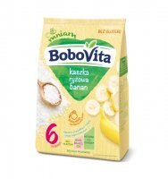 BoboVita, kaszka ryżowa, banan, bezmleczna, po 6 miesiącu, 180g