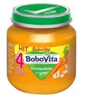 BoboVita Pierwsza Łyżeczka, zupka marchewkowa z ryżem, po 4 miesiącu, 125g