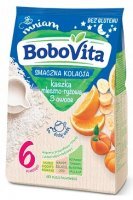 BoboVita Smaczna Kolacja, kaszka mleczno-ryżowa, 3 owoce, po 6 miesiącu, 230g