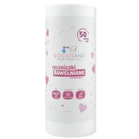 Bocioland, ręczniki bawełniane na rolce, 20x23cm, 50 sztuk, 1 opakowanie
