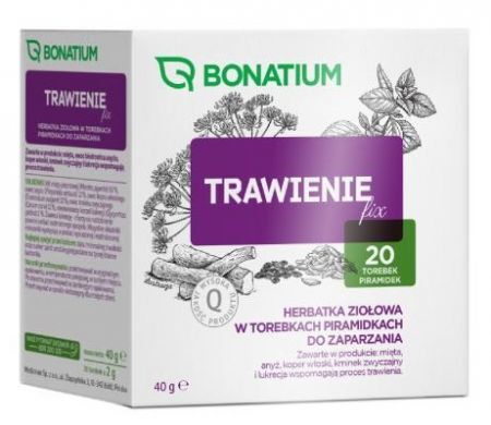 Bonatium, Trawienie fix, herbatka ziołowa, 20 saszetek