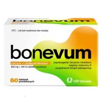 Bonevum 600mg + 400IU,  60 tabletek powlekanych