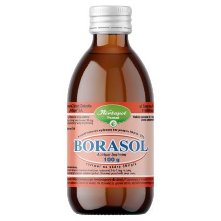 Borasol 30mg/g, roztwór na skórę, 100g