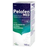 BRAK KARTONIKA Pelafen Med 20mg/2,5ml, syrop, dla dzieci od 6 lat i dorosłych, 100ml