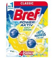Bref WC Power Activ Classic, zawieszka toaletowa, Lemon, 50g