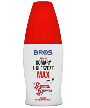 Bros Max, płyn na komary i kleszcze DEET 25,77%, 50ml