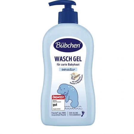 Bubchen Sensitiv, żel do mycia dla dzieci z rumiankiem i proteinami pszenicy, 400ml