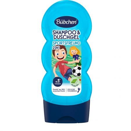 Bubchen Sportsfreund, szampon i żel pod prysznic 2w1 dla dzieci, 230ml