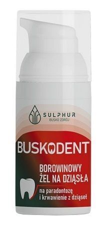 Buskodent, borowinowy żel na dziąsła, na paradontozę i krwawienie z dziąseł, 35g