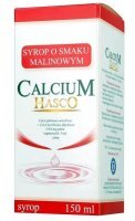 Calcium 115,6mg/5ml, syrop, malinowy, 150ml