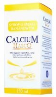 Calcium Hasco 115,6mg/5ml, syrop, smak bananowy, 150ml