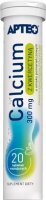 Calcium z kwercetyną, Apteo, smak pomarańczowy, 20 tabletek musujących