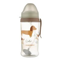 Canpol, bidon niekapek z rurką i odważnikiem, Dogs, po 9 miesiącu, 56/510, 350ml