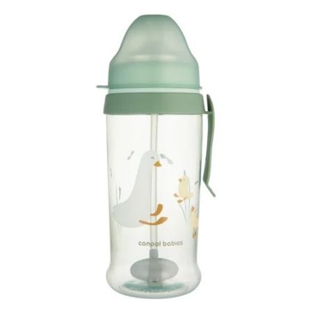 Canpol, bidon niekapek z rurką i odważnikiem, Goose, po 9 miesiącu, 56/510, 350ml