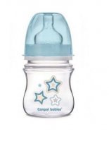 Canpol, butelka antykolkowa, szerokootworowa, Easy Start, Newborn Baby, blue, od urodzenia, 35/216, 120ml KRÓTKA DATA 05/2022