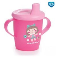 Canpol, kubek niekapek, Haberman Toys, pink, po 9 miesiącu, 31/200, 250ml