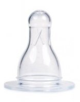 Canpol, smoczek na butelkę, silikonowy, okrągły, trójprzepływowy, po 3 miesiącu, 18/130, 1 sztuka