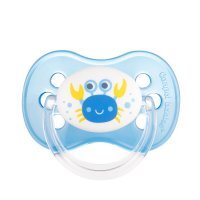 Canpol, smoczek uspokajający, silikonowy, okrągły, Nature, niebieski, 0-6 miesięcy, 22/410, 1 sztuka