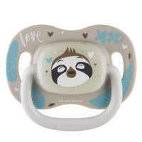 Canpol, smoczek uspokajający, silikonowy, symetryczny, Exotic Animals, leniwiec, 0-6 miesięcy, 34/920, 1 sztuka
