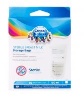 Canpol, sterylne torebki do przechowywania pokarmu, 70/001, 150ml, 20 sztuk